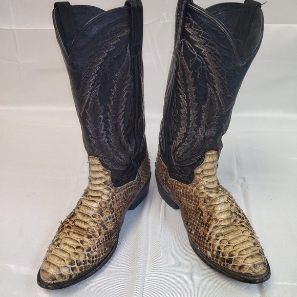 Dan Post Other - Dan Post Snake Skin Cowboy Boots Sz 7.5 D